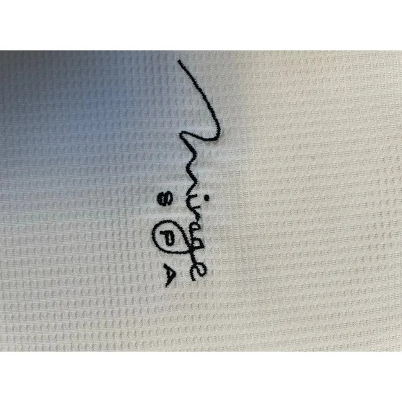 Nike Sphere Dry Polo White with Mirage Spa Emblem Size Large Mens - Picture 4 of 7